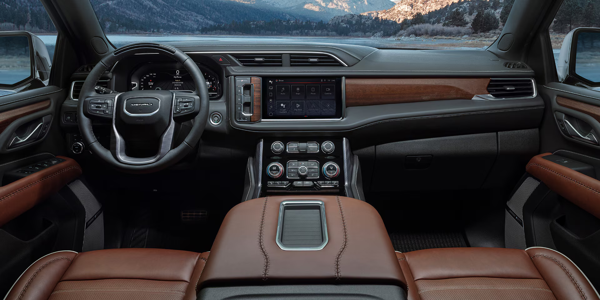 The interior tech of GMC SUVs