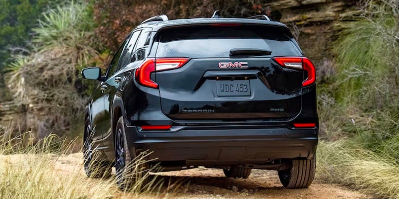 The Stunning GMC Terrain in Black Driving Off-Road