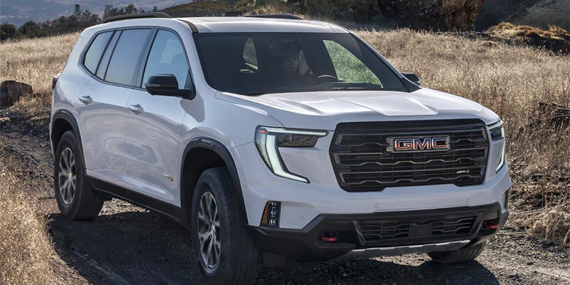 GMC Acadia showcased in a scenic outdoor setting