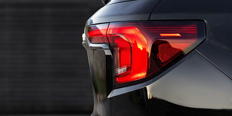 Close-up of car's rear light design