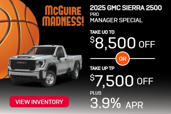 2025 Sierra 2500 Pro MANAGER SPECIAL 