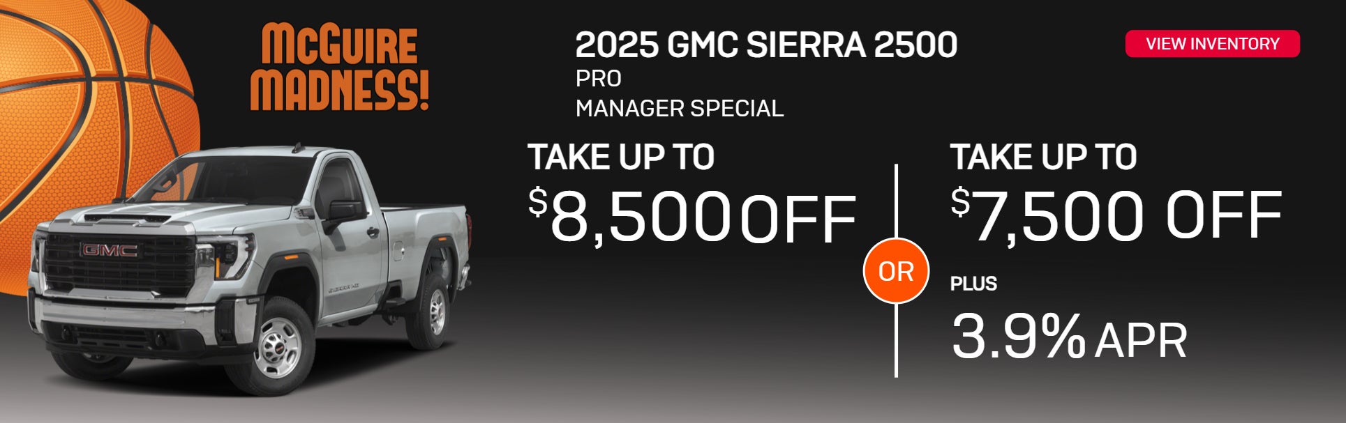 2025 Sierra 2500 Pro MANAGER SPECIAL 
