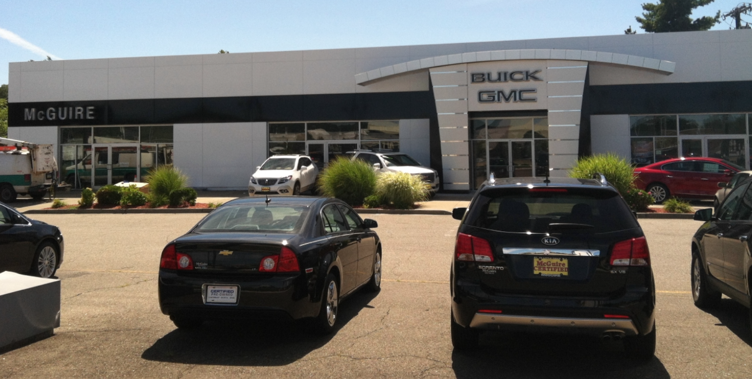 McGuire Buick Gmc store front view.
