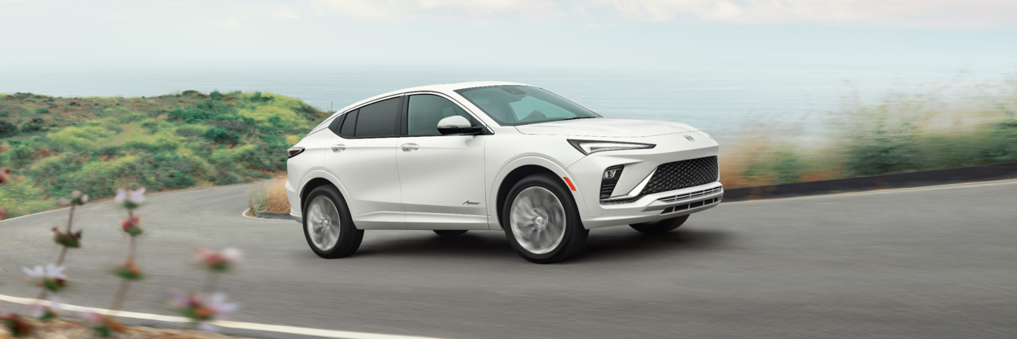 The Buick Envista Driving on a Winding Road