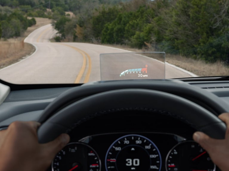 The Head-Up Display and Steering Wheel on the GMC Terrain