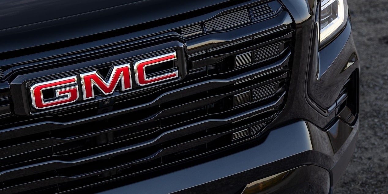 Close-up of the GMC Badging on the GMC Terrain
